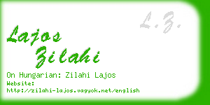 lajos zilahi business card